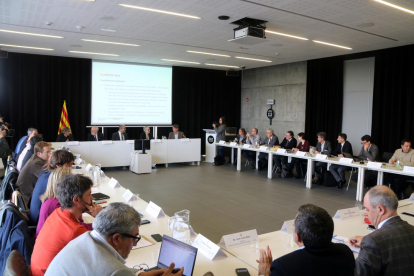 Rreunió de la Comissió Plenària de Protecció Civil, al 112 de Reus, per avaluar el Plaseqta
