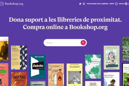 Imatge de la plataforma de venda de llibres Bookshop.org en català.