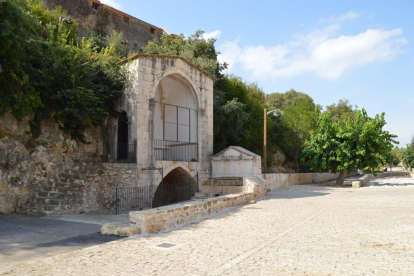 Imagen de la fuente de Sant Vicenç, zona donde se ha producido el accidente.