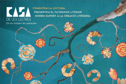 La imagen del cartel de la Primavera Literaria es obra del artista Noemí Rossell.