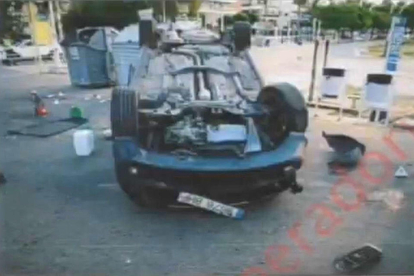 Imagen facilitada durante el juicio del vehículo que utilizaron en el atentado en CAmbrils.