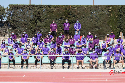 Los integrantes del Club Atletismo Tarragona.