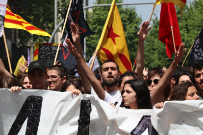 Una manifestació passada del Sindicat d'Estudiants.