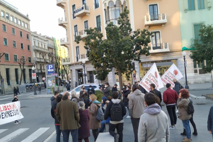 Nueva jornada de protestas en Tarragona reclamando la libertad de Pablo Hasel