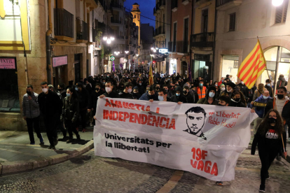 Pla obert de la manifestació convocada pel SEPC a Tarragona.