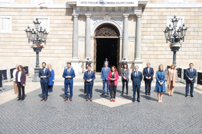 Foto de família del nou Govern de la Generalitat.