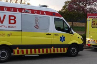 Vehículos del servicio de emergencias del gobierno valenciano.