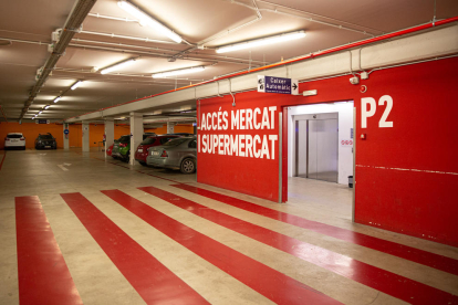 Imagen del aparcamiento que hay debajo del Mercat Central.