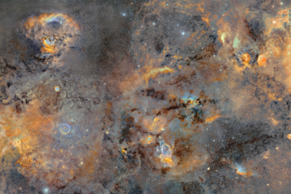 Detall de la imatge gegant de la Via Làctia.