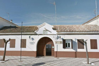 La caserna de la Guardia Civil a Villafranca de los Caballeros (Toledo).