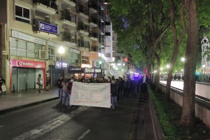 Imagen de la manifestación por la Rambla Nova.