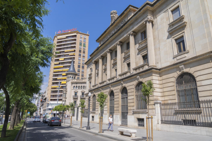 Imatge d'arxiu de l'exterior del Banc d'Espanya.