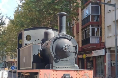Una imatge de la locomotora de Salou.