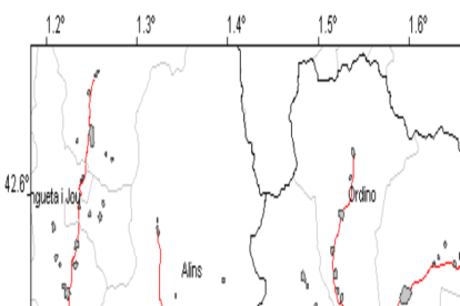 Mapa que situa l'epicentre del terratrèmol.