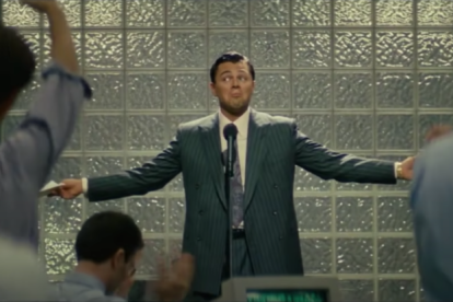 DiCaprio en el seu paper a la pel·lícula 'El Lobo de Wall Street'.