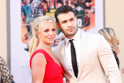 Britney Spears amb la seva parella a Hollywood.
