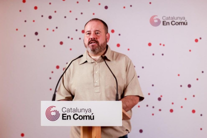 El portaveu de Catalunya en Comú, Joan Mena.