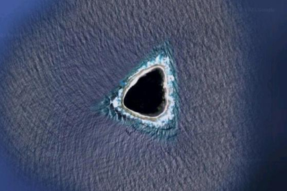 Isla 'vacía' vista en Google Maps.