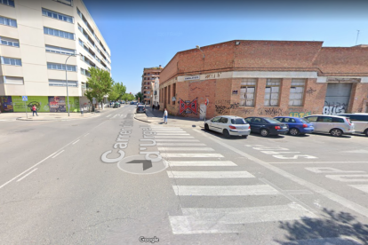 Una imagen de la calle Comtes d'Urgell de Lleida, donde vive el agresor.