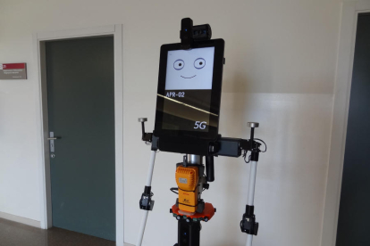 El prototipo del robot que mide el dióxido de carbono en un espacio cerrado.