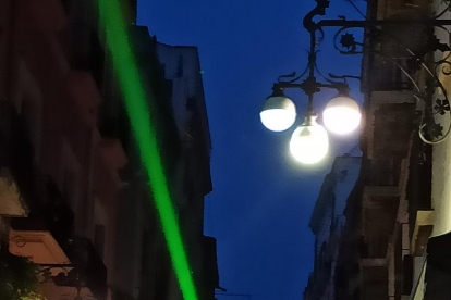 El espectáculo lumínico La luz de Santa Tecla.