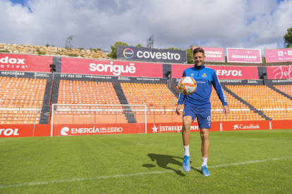 Edgar Hernández ha arribat enguany procedent del Sabadell i està sent un dels perills ofensius més importants del conjunt tarragoní amb tres gols.