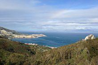 Imagen de archivo del estrecho de Gibraltar.