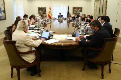 Pla general de la reunió del Consell de Ministres.