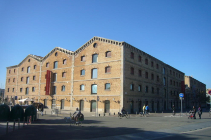 Imatge d'arxiu dels magatzems generals del Museu d'Història de Catalunya.