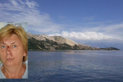 Imagen de la mujer encontrada en una isla croata.