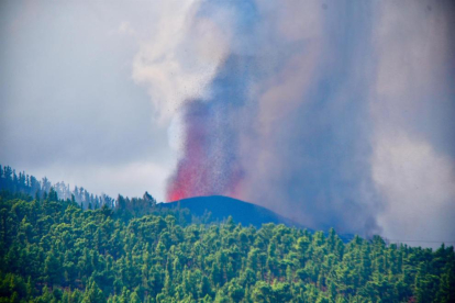 El volcán de La Palma erupcionó el domingo.