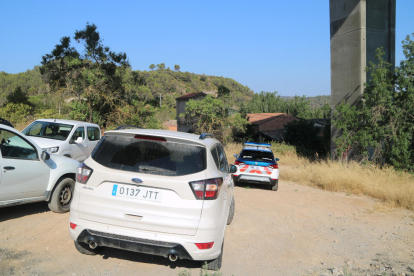 El punt d'accés a la zona on s'ha comès el delicte, en una zona de matolls entre el Pont de Vilomara i Sant Vicenç de Castellet.