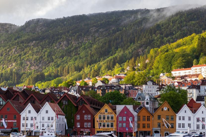 Imatge de recurs d'una vila de Noruega.