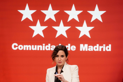La presidenta de la Comunitat de Madrid, Isabel Díaz Ayuso.