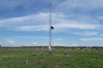 Una imagen de la estación meteorológica automática de Raimat.