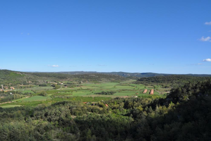 Imatge de l'entorn del municipi de Prades, al baix Camp.