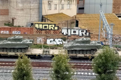 Imatge dels tancs a Tarragona.