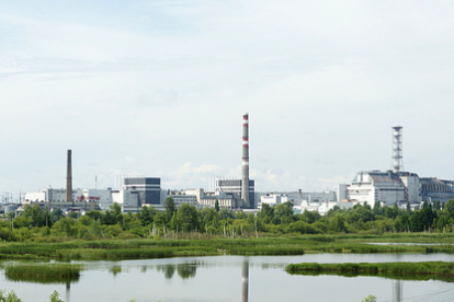 Panoràmica de la central nuclear de Txernòbil.