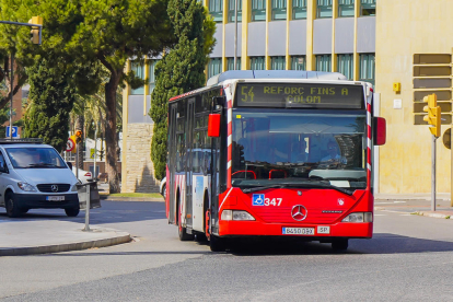 Imatge d'arxiu d'un autobús urbà de Tarragona.