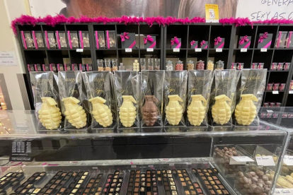 Imatge de les granades de xocolata.