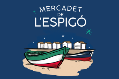 Cartell de la promoció del Mercat de l'Espigó de Salou.