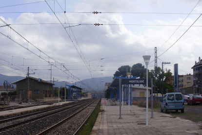 Imagen de la estación de tren de Montblanc.