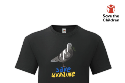 Imatge de la samarreta a benefici de Save the Children.