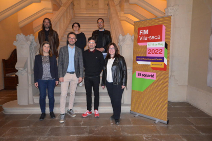 Presentación del cartel de la FiM este miércoles en el Castell de Vila-seca.