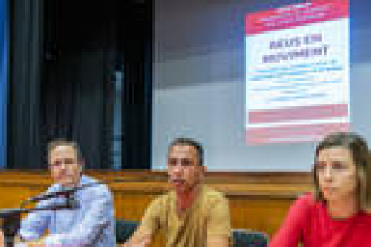 Imatge de la presentació del manifest de Reus en Moviment.
