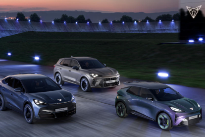 Imagen de los tres nuevos modelos de Cupra presentados.
