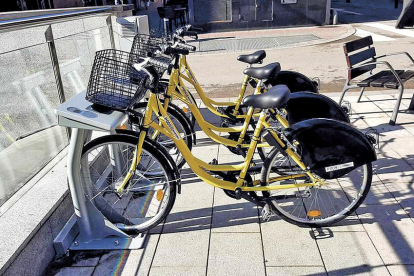 Imatge d'arxiu de la prova pilot de la bicicleta compartida.