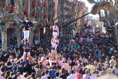 Primera ronda de la Trobada Castellera de les Decennals de Valls 2022