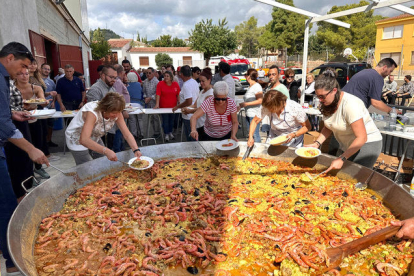 Imagen de la sartén|paella popular, que se preparó para más de 700 personas.