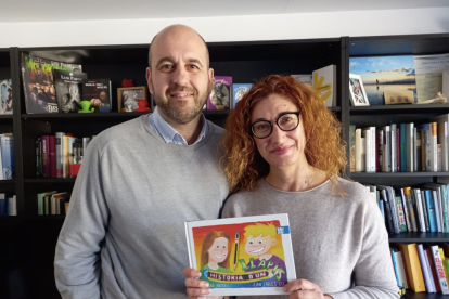 J.C. Gil y Rosana Andreu, ilustrador y autora.